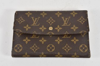 O30C02 Louis Vuitton Vintage Brieftasche Portemonnaie Leder