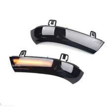 Side Mirror Turn Signal Indicator Dynamic Sequential LED Light for VW Black