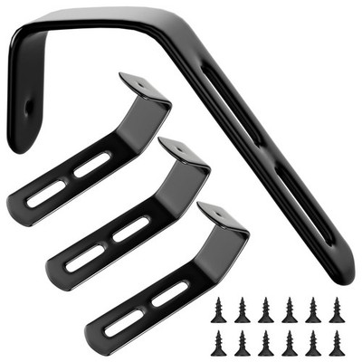 4 Set Angled Bunk Bed Ladder Hooks PVC Coated Stainless Steel Iron Brackets