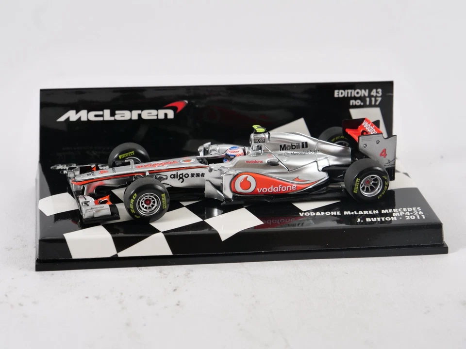 Minichamps 1/43 Vodafone McLaren Mercedes MP4-26 Button 2011 - Immagine 2 di 4