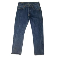 Levis 501 Original Fit Jeans Men's 32x32 Dark Wash Indigo Blue Denim Button Fly