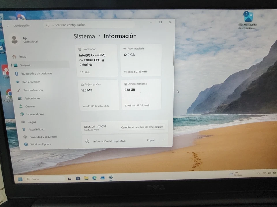 Dell Latitude 7480 · i5-7300U · 12GB · 256GB, foto 2 de 2