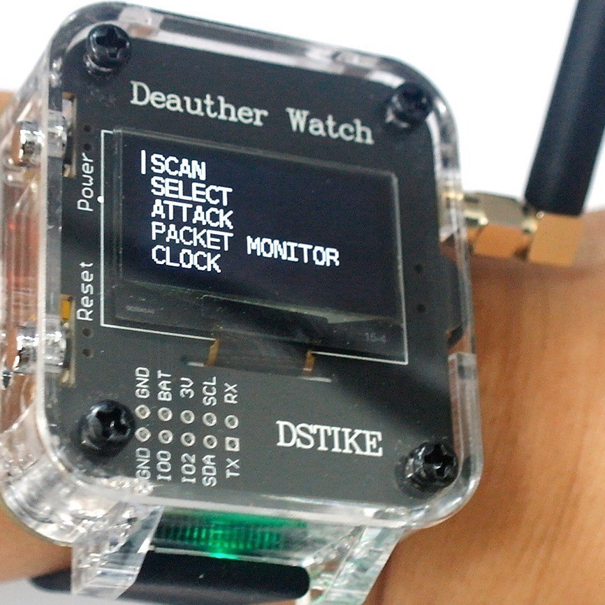 WiFi Defense and Attack Development Tool Watch Y - Hacker Watch IoT Programming
