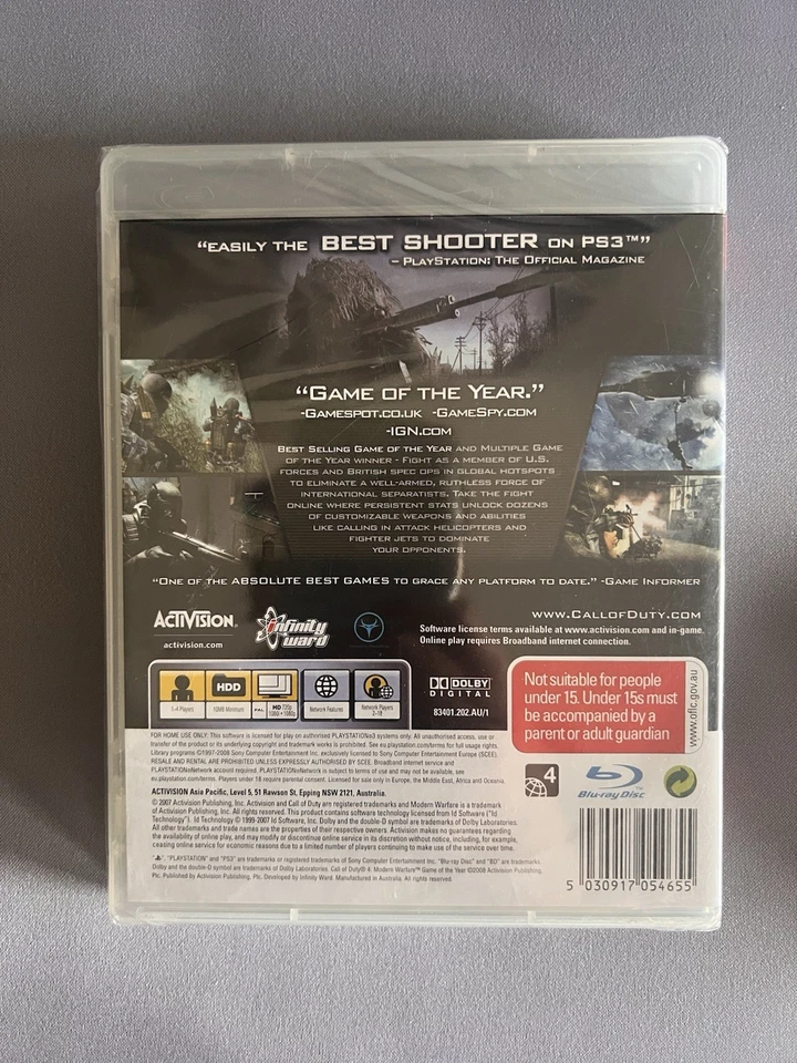 Call Of Duty 4 Modern Warfare PS3 PAL Sealed - Image 2 of 3