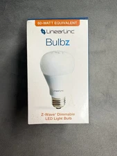 Brand New LinearLinc LB60Z-1 Z-Wave Dimmable White Smart Light Bulb NIB 750Lumen