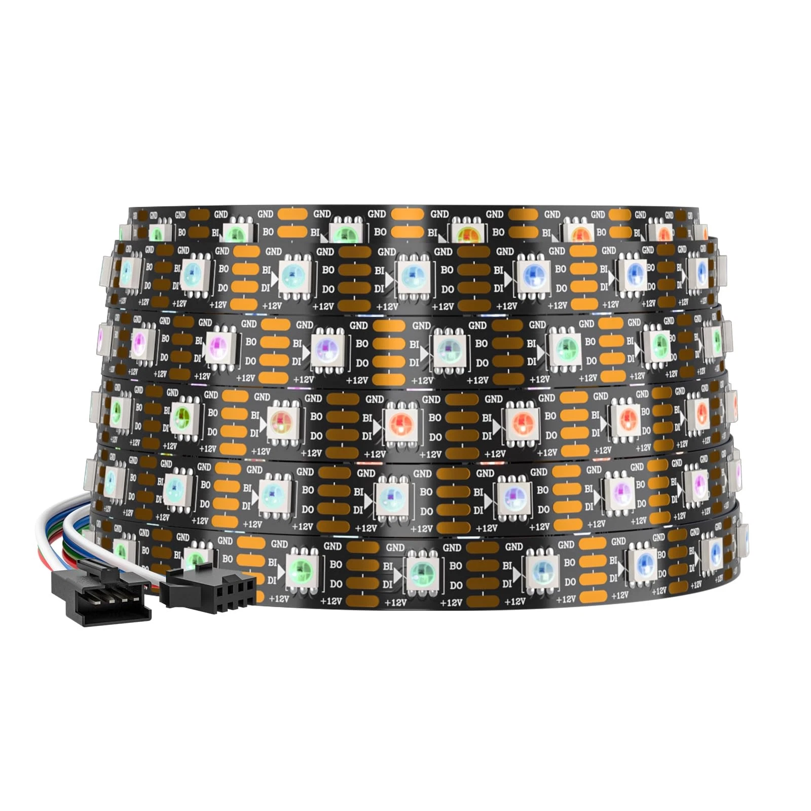 WS2815 ECO(Upgraded WS2812B) LED Strip Light 16.4FT 300 Pixels Dual Signal In...