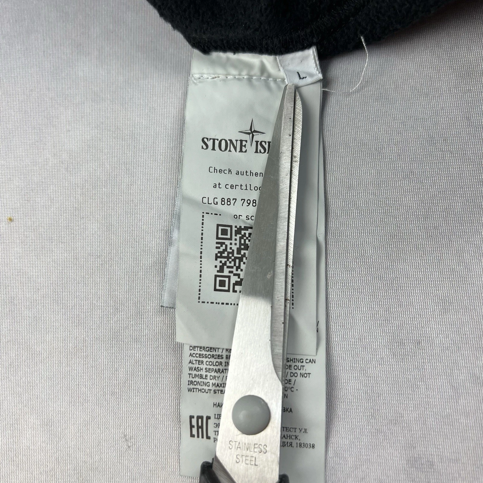 Stone Island Pullover Felpa con Cappuccio Grande Maglione Nero 4607