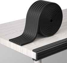 Protector de Esquinas y Bordes para Bebes Espuma Negra 16.5 Pies 0.32 Pulg