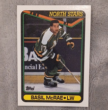 Topps 1990-91 Basil McRae Minnesota North Stars NHL #151 Hockey Trading Card