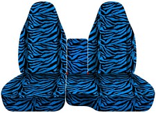 Zebra Animal Prints Car Seat Covers 60-40 Highback Seat Fits 98-03 Ford Ranger