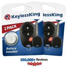 2 New Replacement Keyless Entry Remote Fob Control For GQ43VT20T + 4d67 Chip Key