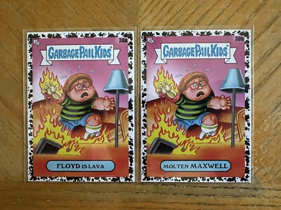 Garbage Pail Kids Kids At Play Black 30a/30b FLOYD IS LAVA/MOLTEN MAXWELL