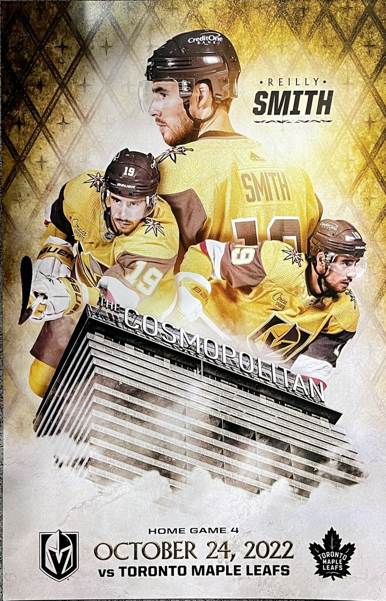 Vegas Golden Knights vs Toronto Maple Leafs 10/24/22 Smith Poster