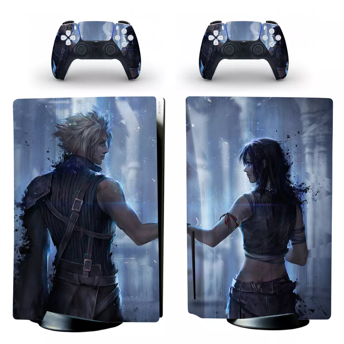 6x FINAL FANTASY 7 PlayStation 5 Controller Vinyl Decal Sticker PS5 Skin  FFVII