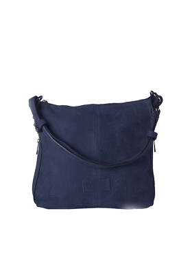 Handtasche ''La Calia'' - Modell Federica - Leder Nubukleder blau - NEU
