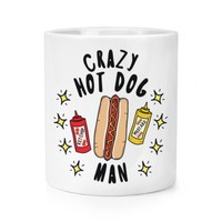 VerrüCkte Hot Dog Mann Stars Makeup Pinsel Bleistift Topf Fast Food Lustig Spass