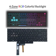 New for MSI Katana15 B13U B13UDXK B13V B13VEK B13VFK B13VGK RGB Backlit Keyboard
