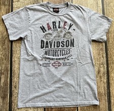 VINTAGE HARLEY DAVIDSON MOTORCYCLES T-SHIRT USA MADE MENS MEDIUM NORTH MYRTLE