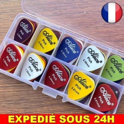 ✅ 50PCS Médiator Guitare Acoustique Éléctrique Musique Accéssoire Musicien Outil