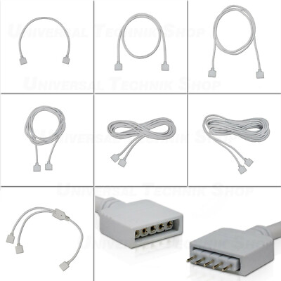 0,3m - 5m RGBW Verlängerungskabel Verbinder, Verteiler Y-Kabel 5-Pin Stecker  