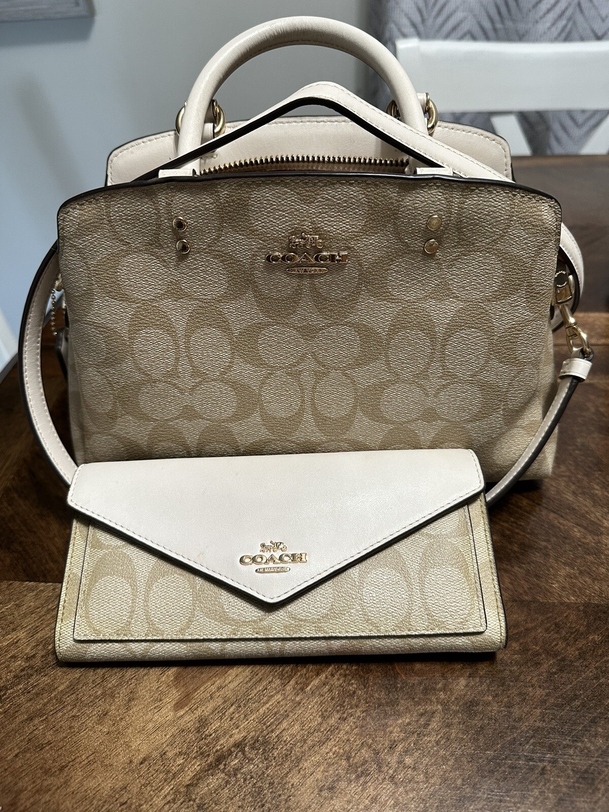 Coach Women Lillie Carryall Handbag With Wallet Gem