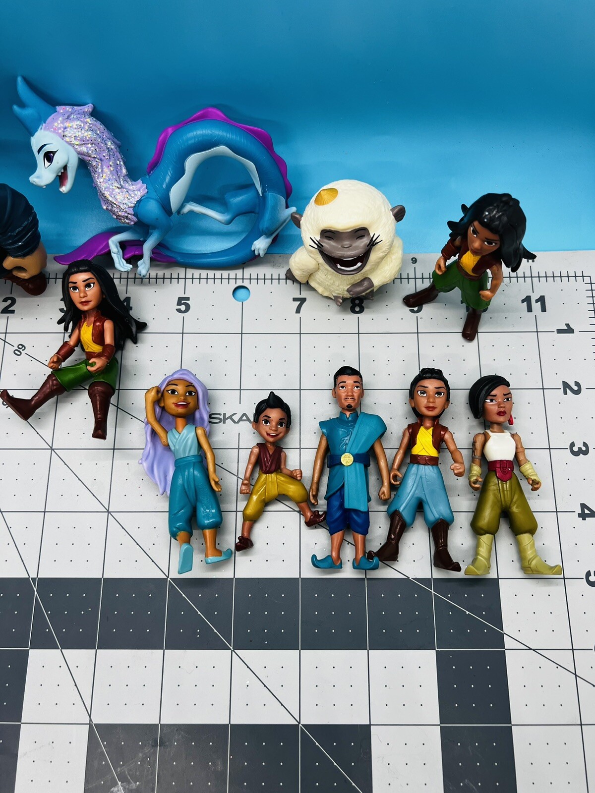 Raya and the Last Dragon Action Figure Lot of 12 Toys Cake Toppers Party Favors