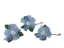 Boutonni res Lot Of 3 Groom Best Man Wedding Light Blue  White Vintage Handmade