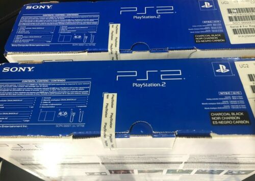 NEU Sony PS2 Playstation 2 Konsole schmal schwarz SCPH-90001 NTSC-UC versiegelt kostenloser Versand - Bild 1 von 9