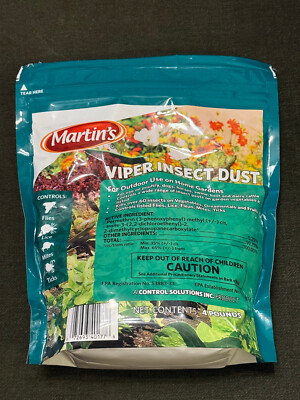 Martin's Viper Insect Dust 4Lb $15.00 Permethrin Dust for Vegetables Fruits