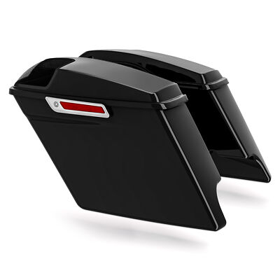 5'' Extended Hard Saddle Bags & Speaker Grills For Harley Street Road Glide 93-13