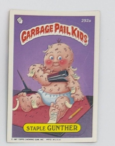 Pegatinas vintage 1987 cubo de basura para niños TÚ ELIGES UNA 287a-327A individuales GPK - Imagen 16 de 27