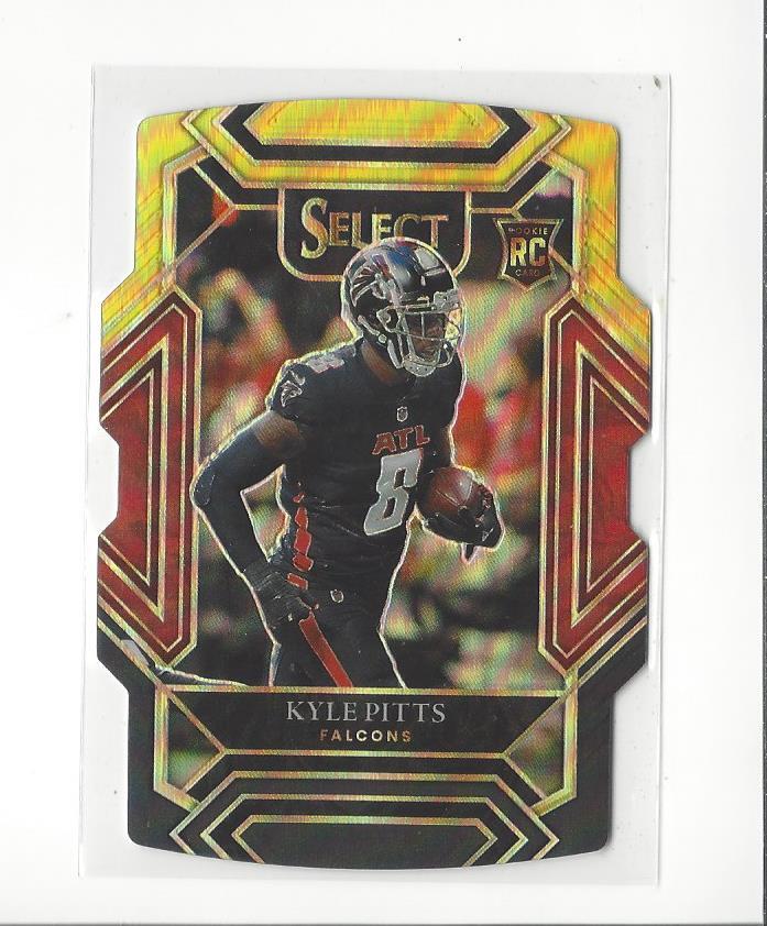 2021 Select Prizm Black and Gold Die Cut #246 Kyle Pitts RC Rookie Falcons