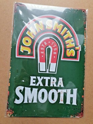John Smith's Bitter Blechschild Plakette Man Cave Ale Retro Pub KOSTENLOSER VERSAND
