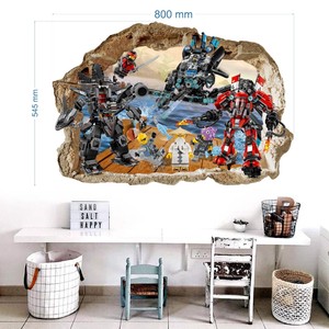 Lego Ninjago 3d Wandtattoo Wandaufkleber Kinder Decoration Wall Stickers 53x80cm Ebay