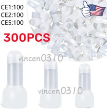 300X Copper Core Nylon Terminals Closed End Crimp Caps Insulated Wire Connectors