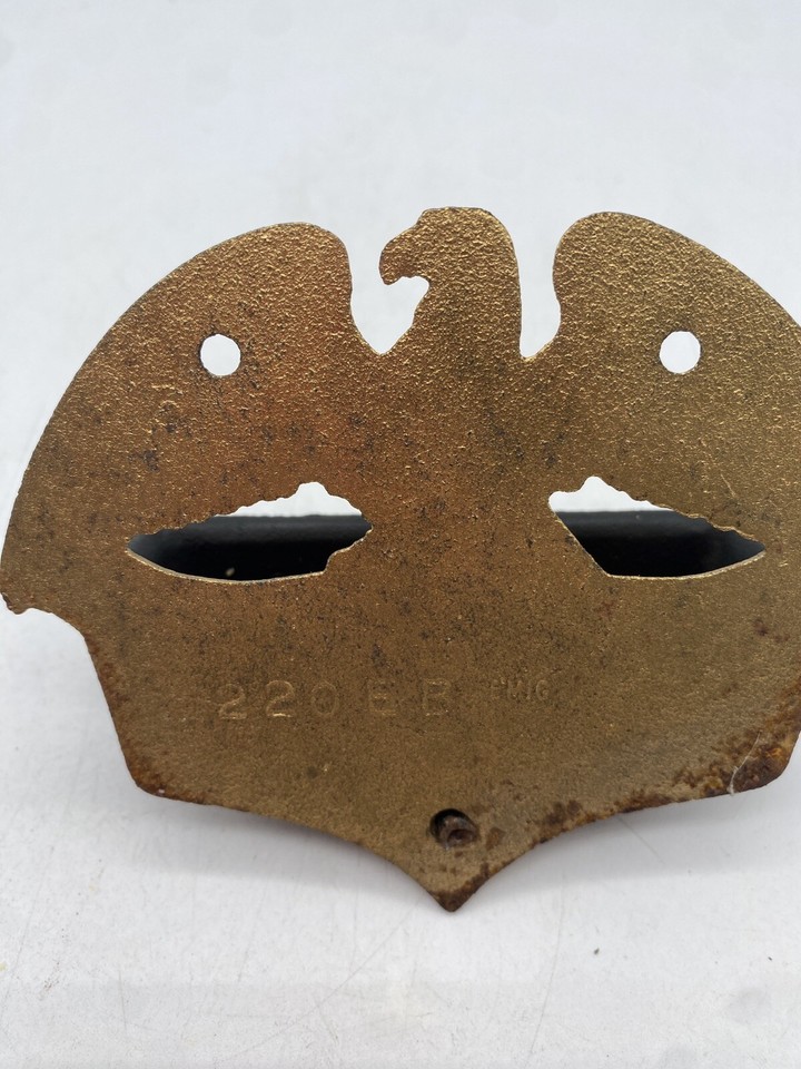 Vintage Midcentury Wilton Cast Iron Golden Eagle Match Holder Stamped