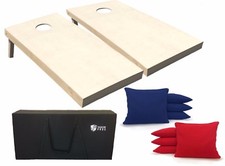 Tailgating Pros 3'x2' Cornhole Boards W Carrying Case  Red Royal Cornhole Bags
