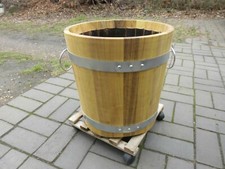 Holz-Blumenkübel Akazie massiv,Pflanzkübel Holz/Ungarn,handarbeit beste Qualität