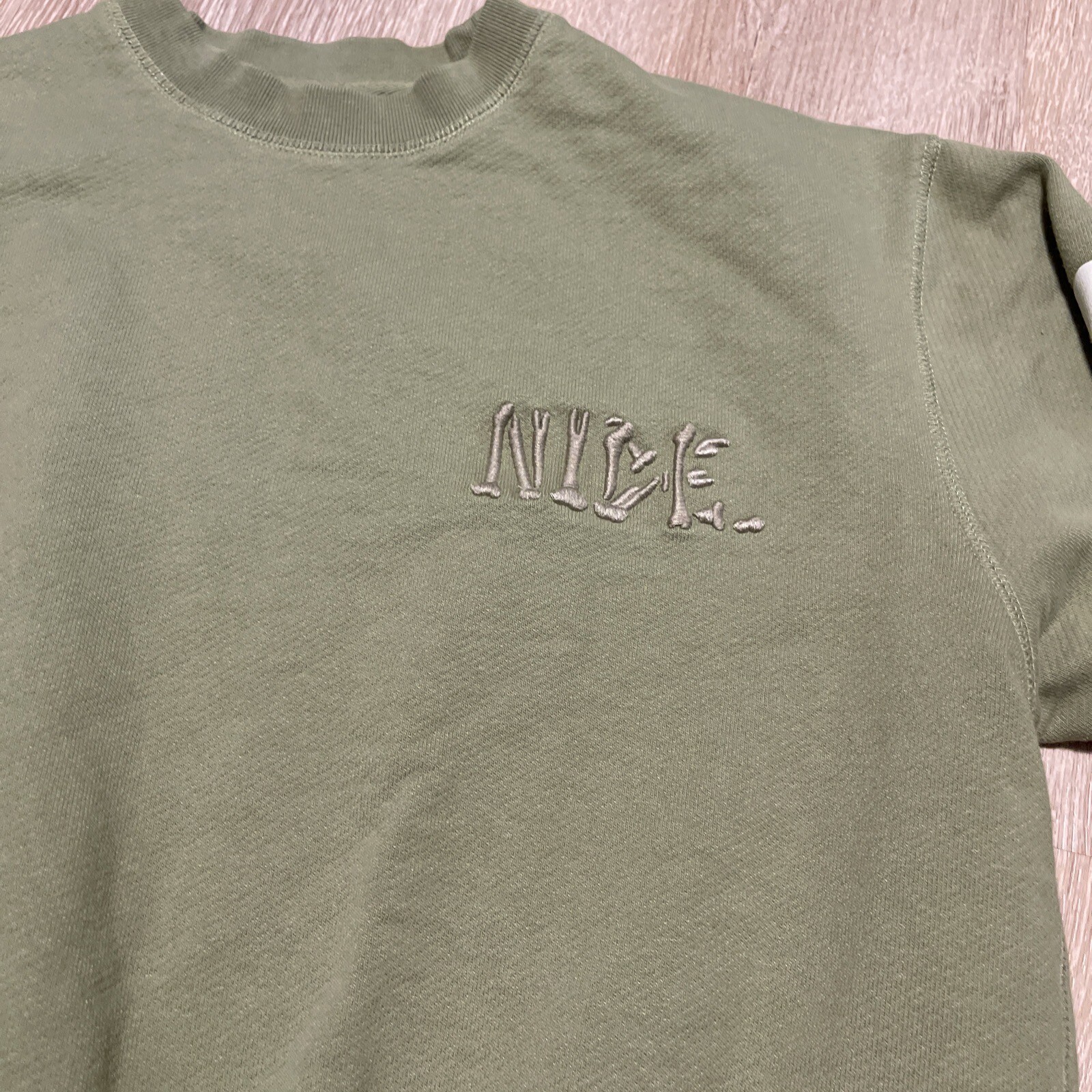 Nice Kicks Green Nice. Text Bubble Embroidery Pul… - image 2