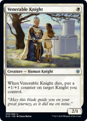 Venerable Knight - Foil x1 - Throne of Eldraine - NM-Mint, English - Throne of E