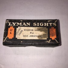Original Lyman Receiver Sight 57 K For Krag Jorgensen Rifle Box Instruct Only Original Lyman Receiver Sight 57 K For Krag Jorgensen Rifle Box Instruct Only