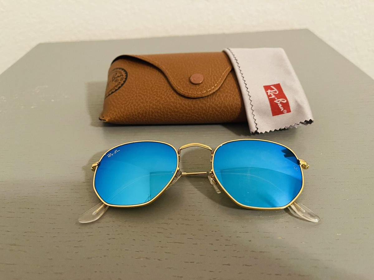 Ban Hexagonal Ray Ban Aviator Violet Mirror NEW Ray-Ban RB3548N