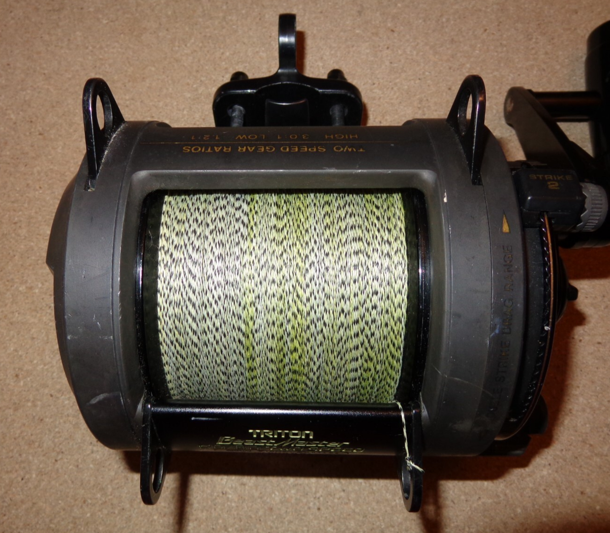 Vintage Shimano Triton BeastMaster 50/80 Two-Speed Lever-Drag