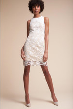New James Coviello Ashbury Dress size 0 MSRP: $220 BHLDN Ivory 