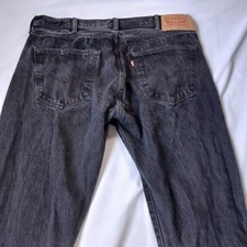 Levis 36x32 501 Faded Black Button Fly Straight Western Classic tagged 38 