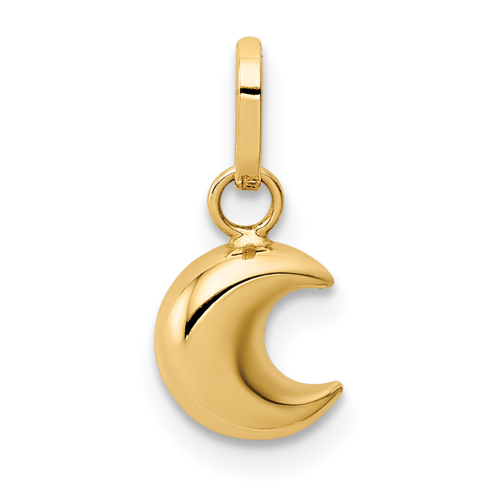 14k Polished Puffed Moon Charm YC1382 | eBay 14k Polished Puffed Moon Charm YC1382 | eBay