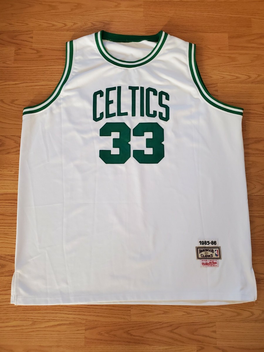 NBA MITCHELL & NESS JERSEY BOSTON CELTICS #33 LARRY BIRD WHITE | eBay