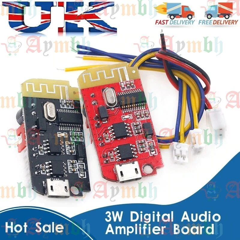 Placa Amplificadora Bluetooth 3W DIY — Módulo Dual Para Altavoces, Funciona Con 3.7V A 5V, Perfecta Para Proyectos