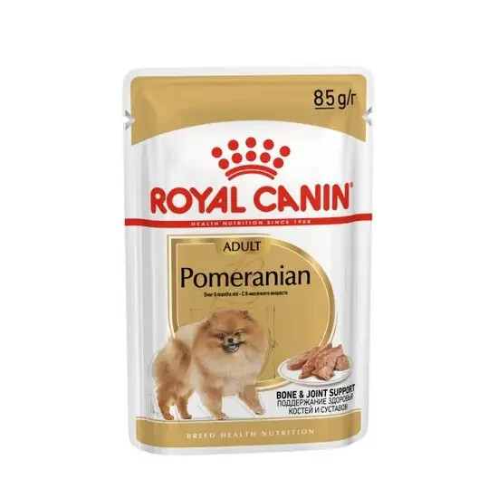 ROYAL CANIN Dog Food Adult Pomeranian Loaf in Sauce 12 x 85g Pouches