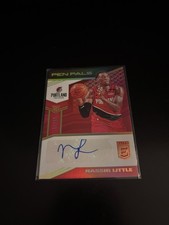 Nassir Little 2019-20 Donruss Elite Pen Pals Auto Red /49 RC Trail Blazers